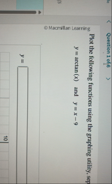 Solved Question 1 ﻿of 6Plot the following functions using | Chegg.com
