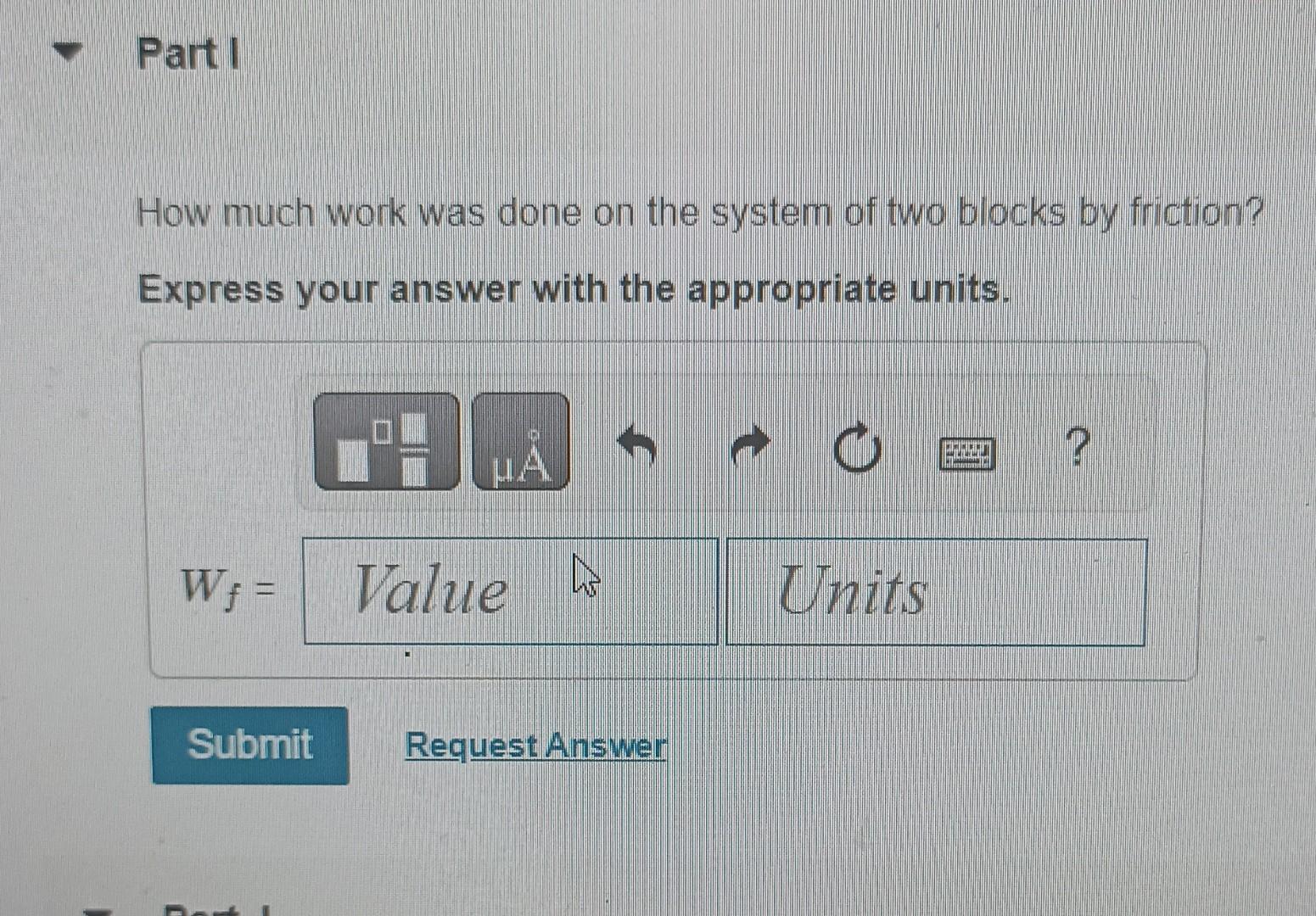 Solved Consider The System Of Two Blocks Shown In Figure Chegg Com