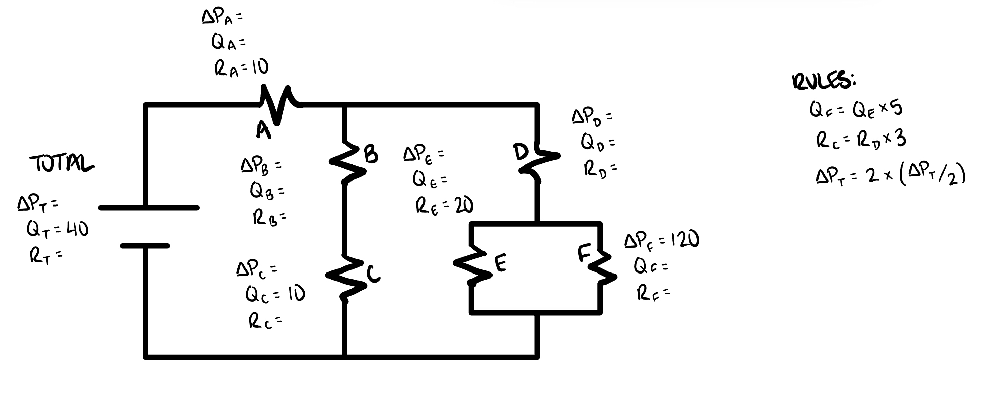 Solved solve for variables in the circuit with the info | Chegg.com