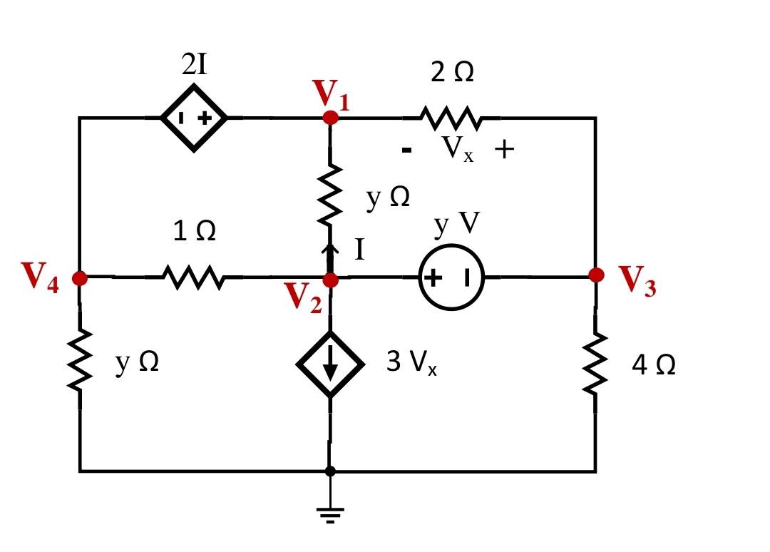 Can you find V1, V2, V3 and V4 with node analysis | Chegg.com