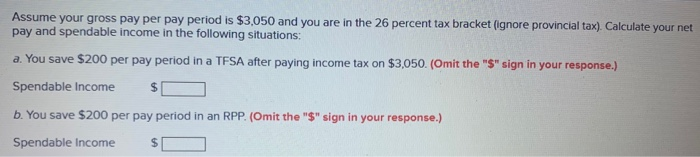 Solved Assume Your Gross Pay Per Pay Period Is 3 050 And Chegg
