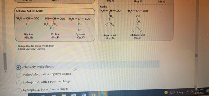 Solved Consider an enzyme that has these three amino acids | Chegg.com