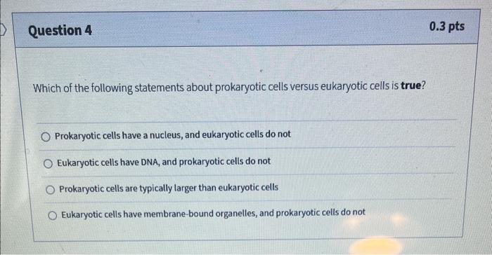 Solved Which of the following statements about prokaryotic | Chegg.com