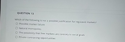 Solved QUESTION 13Which of the following is not a possible | Chegg.com