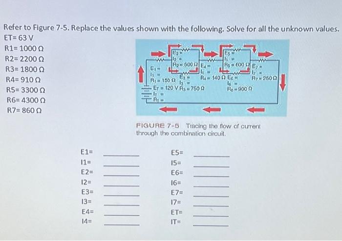 Solved Refer to Figure 7 5. Replace the values shown with Chegg