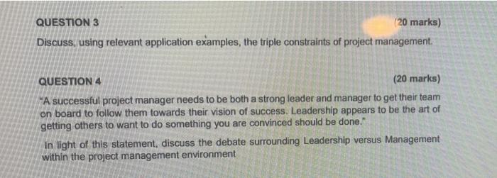 Solved Answer ALL the questions in this section. Question 1 | Chegg.com