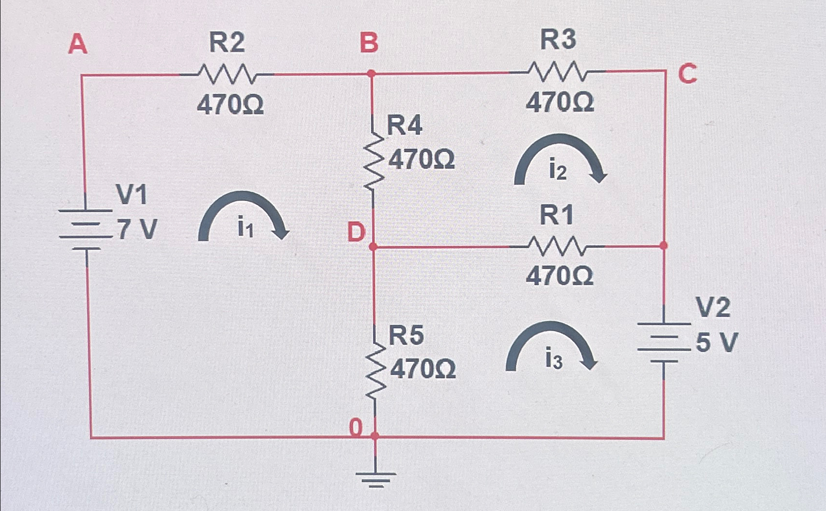 Solved Use mesh analysis to find the all three currents in | Chegg.com