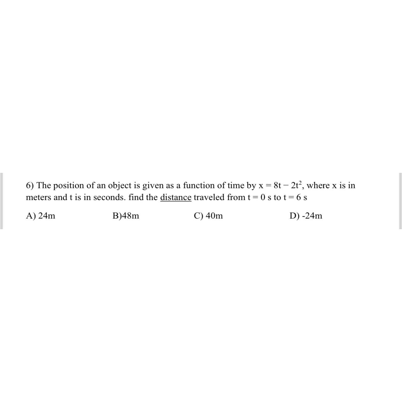 Solved The position of an object is given as a function of | Chegg.com