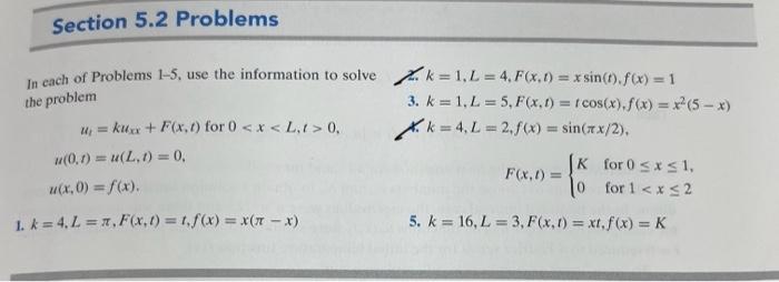 Solved In each of Problems 1-5, use the information to solve | Chegg.com
