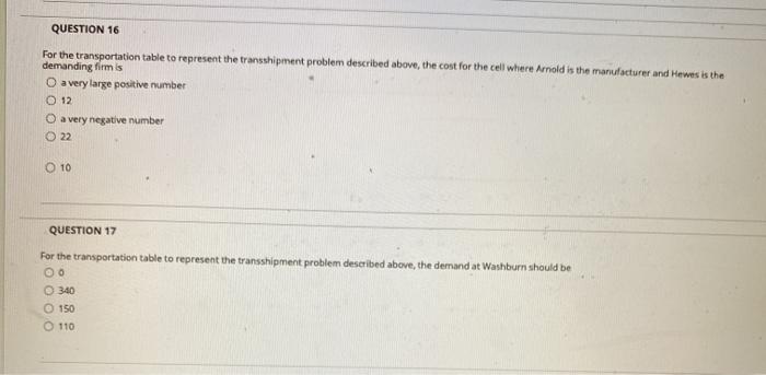 Solved QUESTION 15 Use the following information to answer | Chegg.com