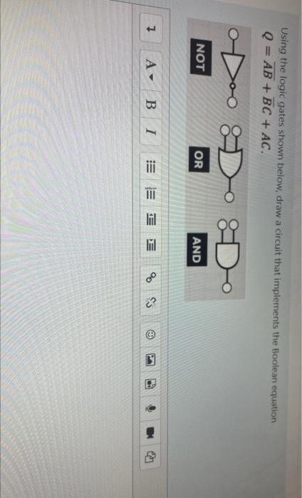 Solved Using the logic gates shown below, draw a circuit | Chegg.com