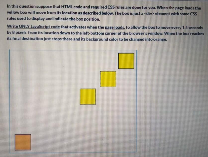 Solved In this question suppose that HTML code and required 