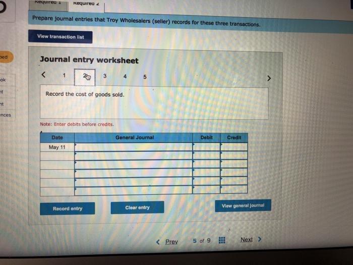 Solved Check My Work Exercise 5-7 Recording Sales, | Chegg.com