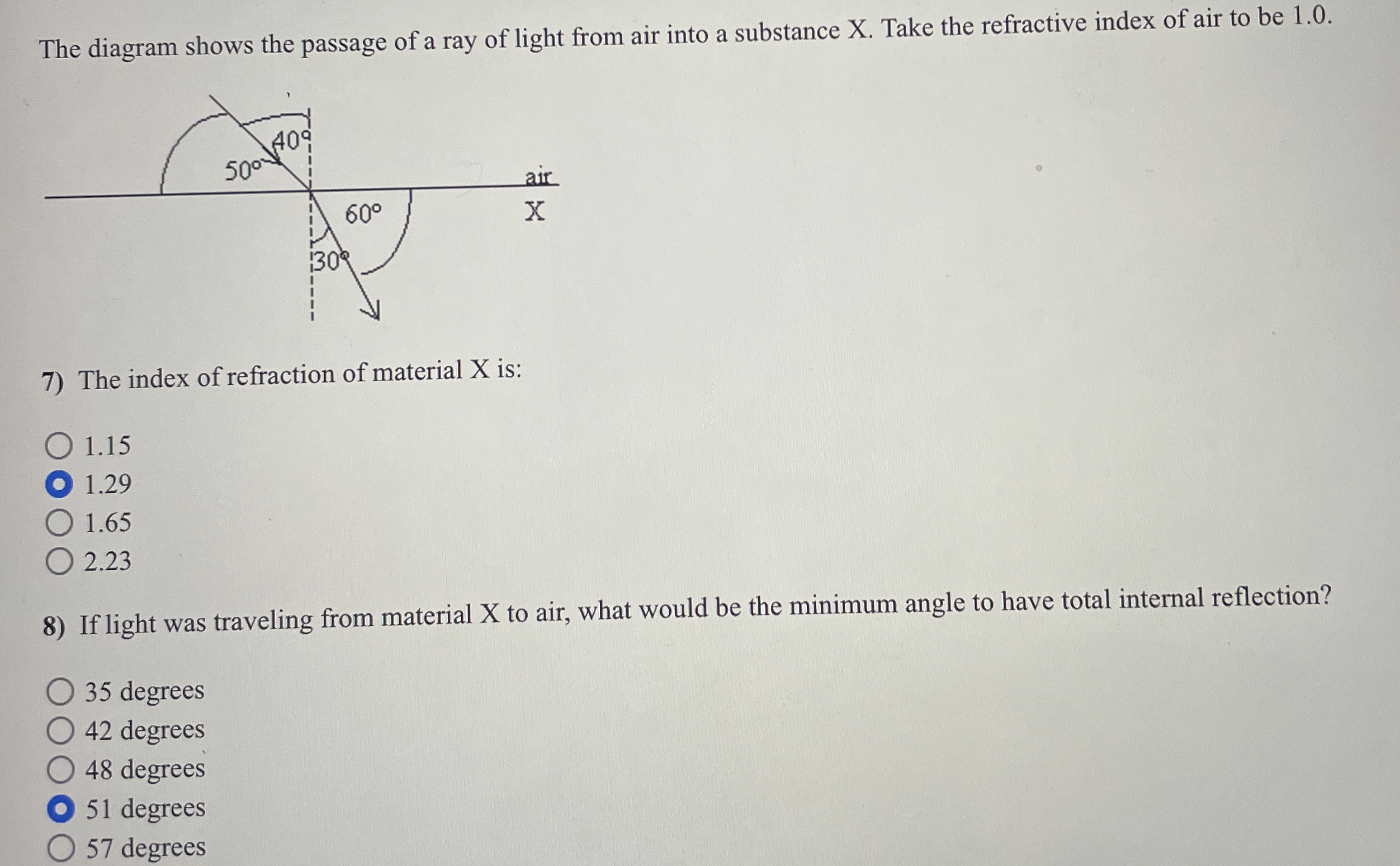 Solved 7 ﻿& 8 ﻿PLEASE! The diagram shows the passage of a