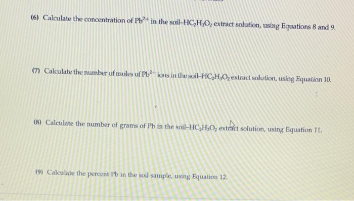 Table 1 Composition of Pb²+ ion standard solutions | Chegg.com