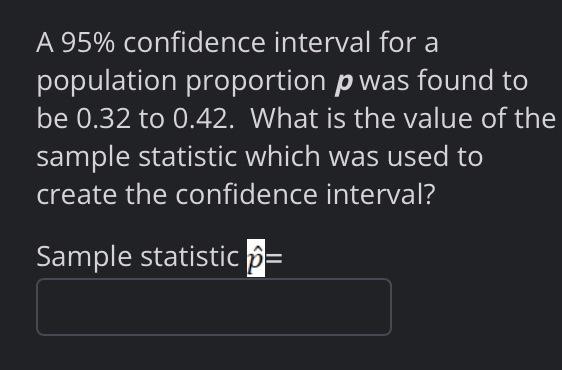 Confidence Interval for a Population Proportion