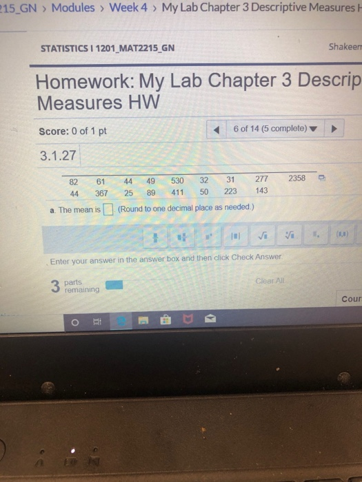 Solved 15_GN > Modules > Week 4 > My Lab Chapter 3 Descri