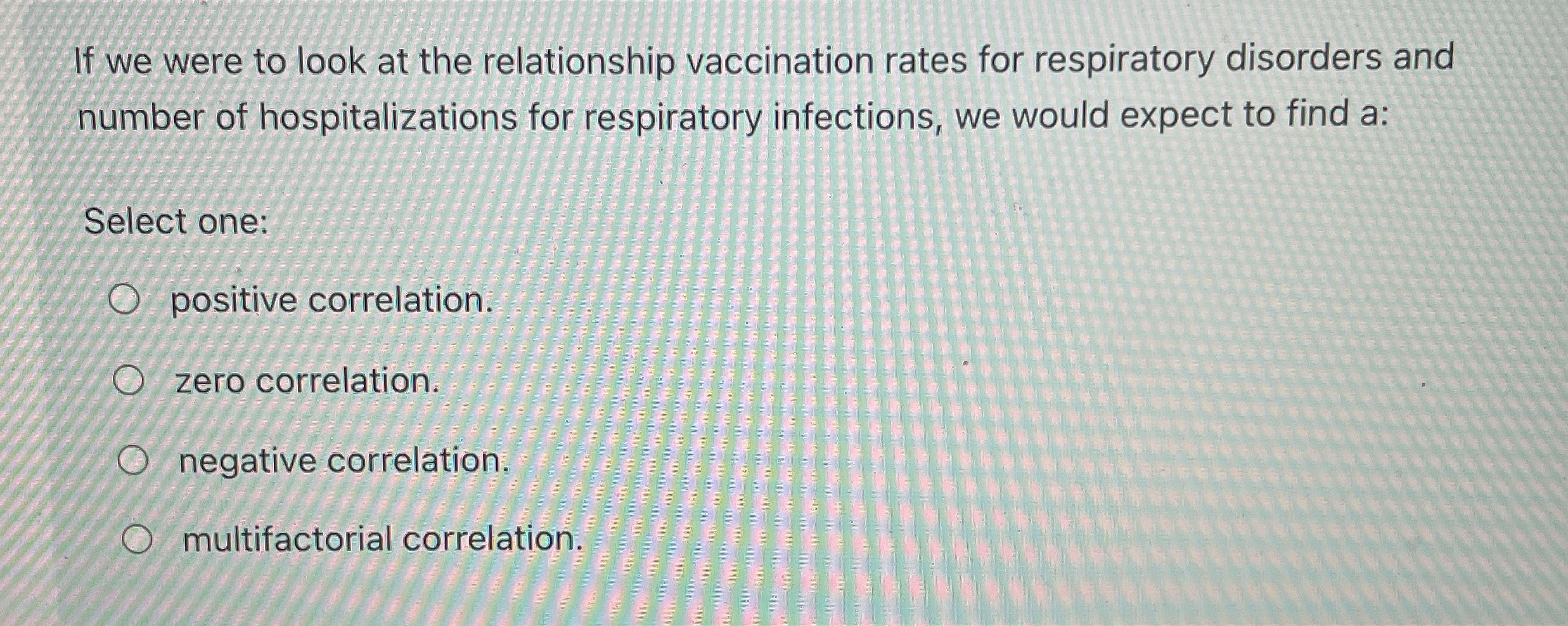 [Solved] If we were to look at the relationship vaccination