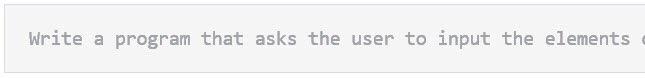 Solved Write a program that asks the user to input the | Chegg.com
