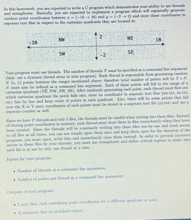 Solved In this homework, you are expected to write a C | Chegg.com