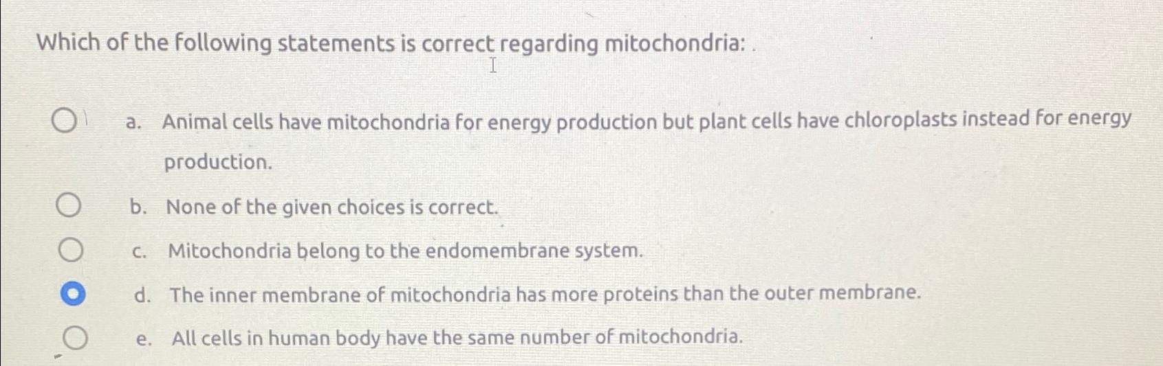 Solved Which of the following statements is correct | Chegg.com