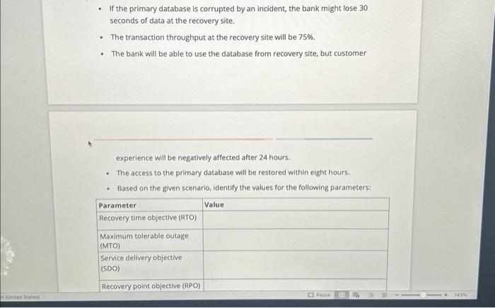Solved - If the primary database is corrupted by an | Chegg.com