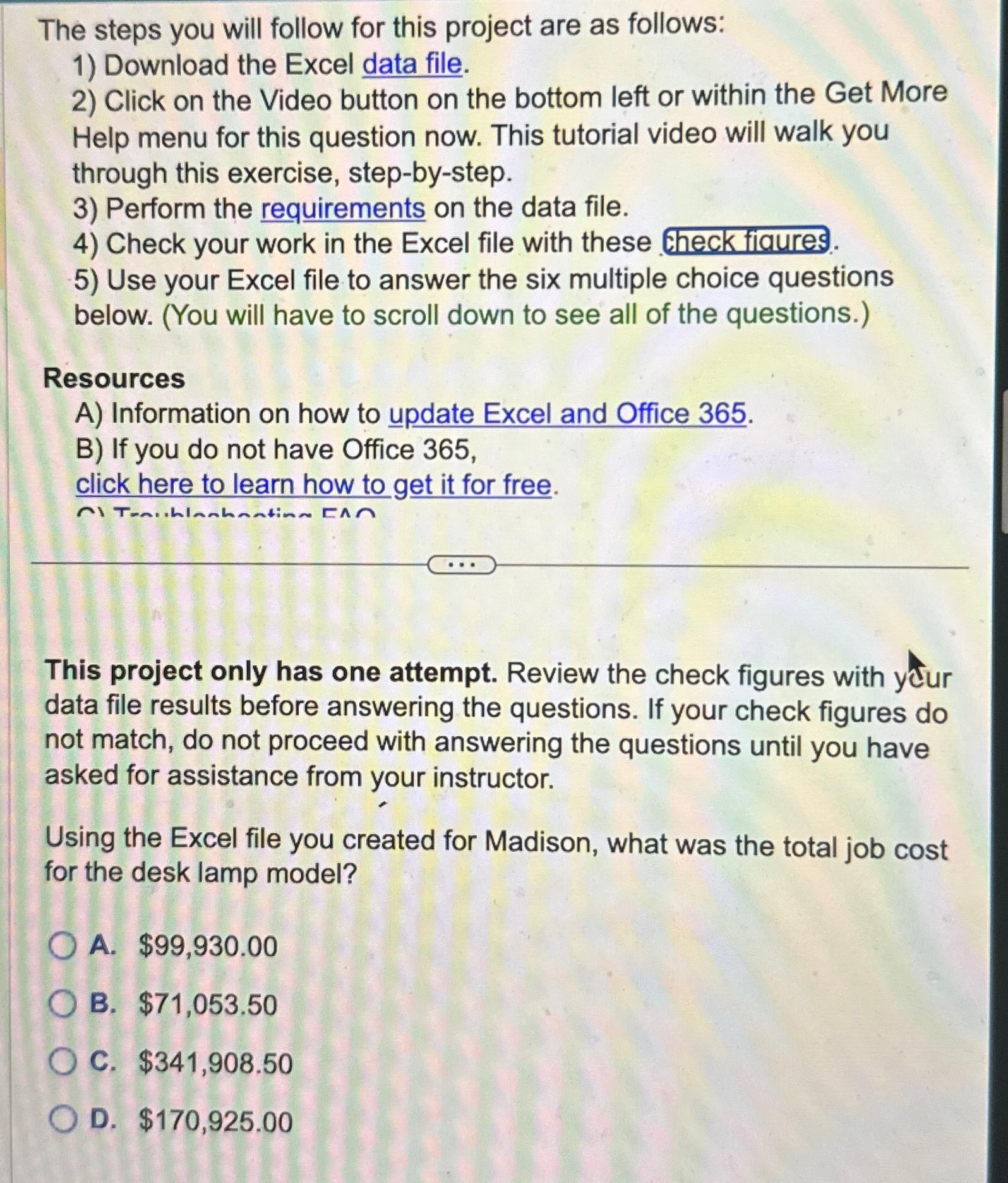 Solved The steps you will follow for this project are as | Chegg.com