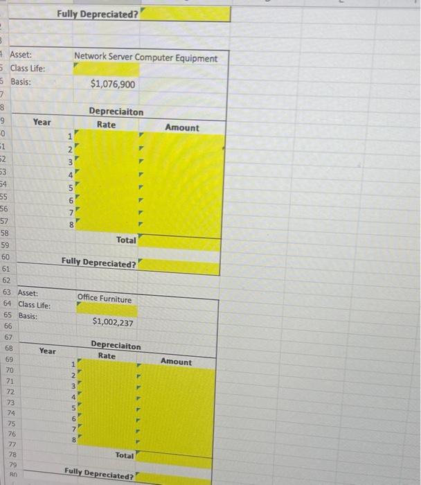 Solved Required 1. Using the below MACRS depreciation