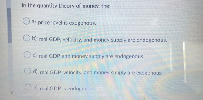 exogenous theory