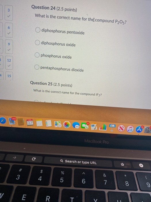 Solved Question 24 (2.5 Points) What Is The Correct Name