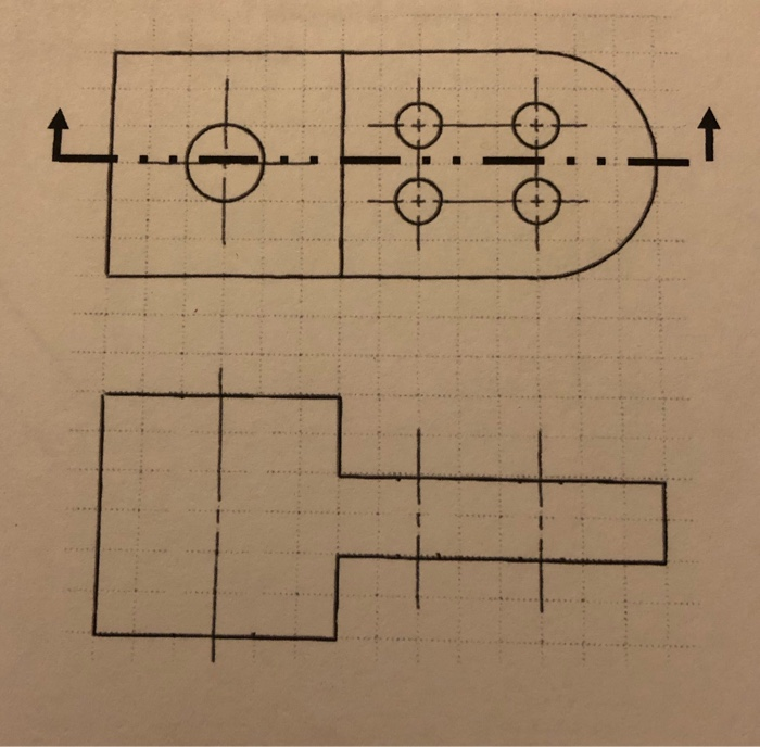 Solved The front and top views of an object are shown below. | Chegg.com