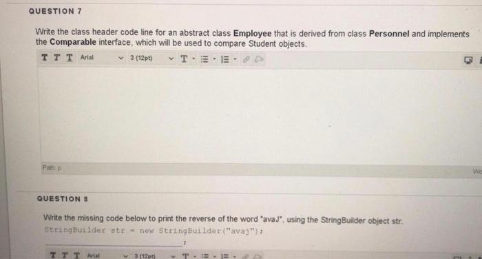 Solved QUESTION 3 Write the missing code to sort the array | Chegg.com