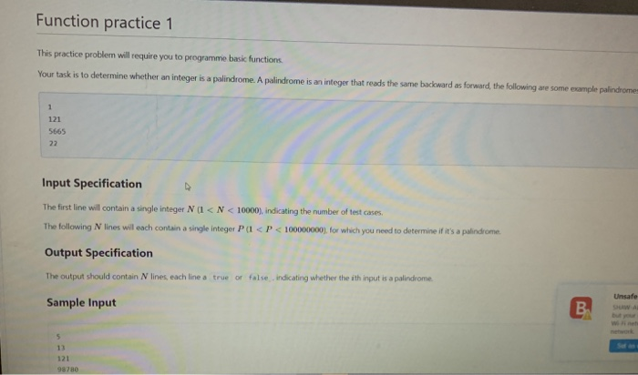 Solved Function practice 1 This practice problem will | Chegg.com
