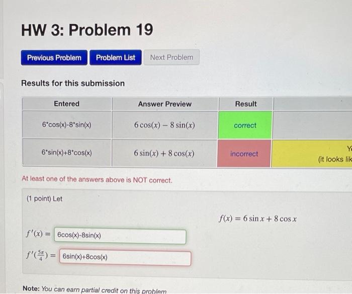 Solved HW 3: Problem 19 Previous Problem Problem List Next | Chegg.com
