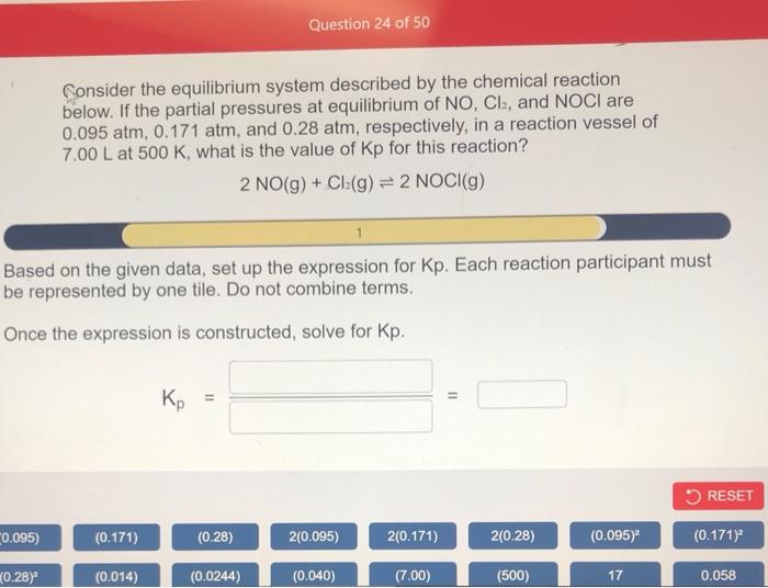 Solved Consider The Equilibrium System Described By The 3860