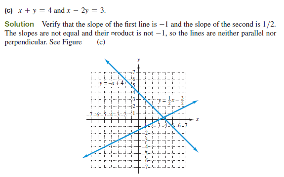 Solved: Determine whether each pair of lines is parallel, perpe ...