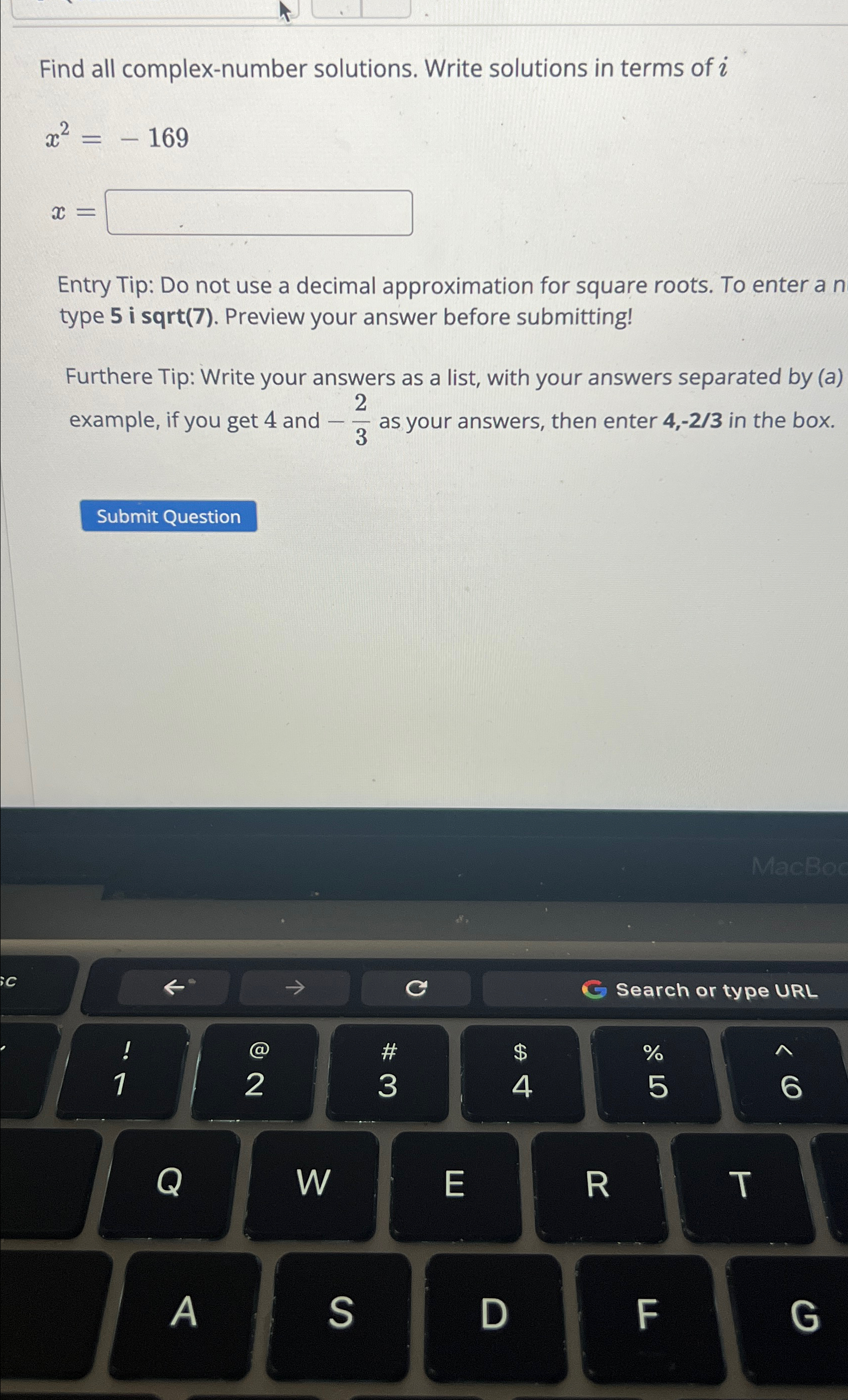 Solved Find all complex-number solutions. Write solutions in | Chegg.com