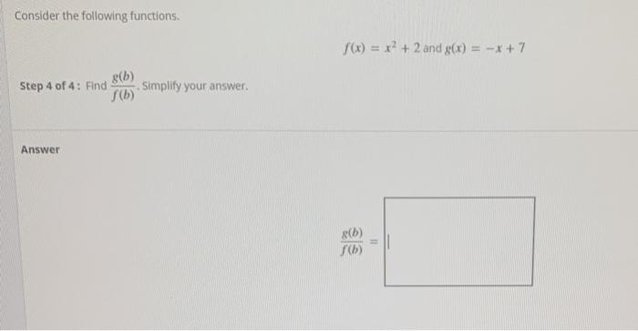 Solved Consider the following functions. f(x) = x + 2 and | Chegg.com