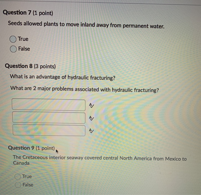 Solved Question 5 5 Points Match The Epieric Sea With The 0280