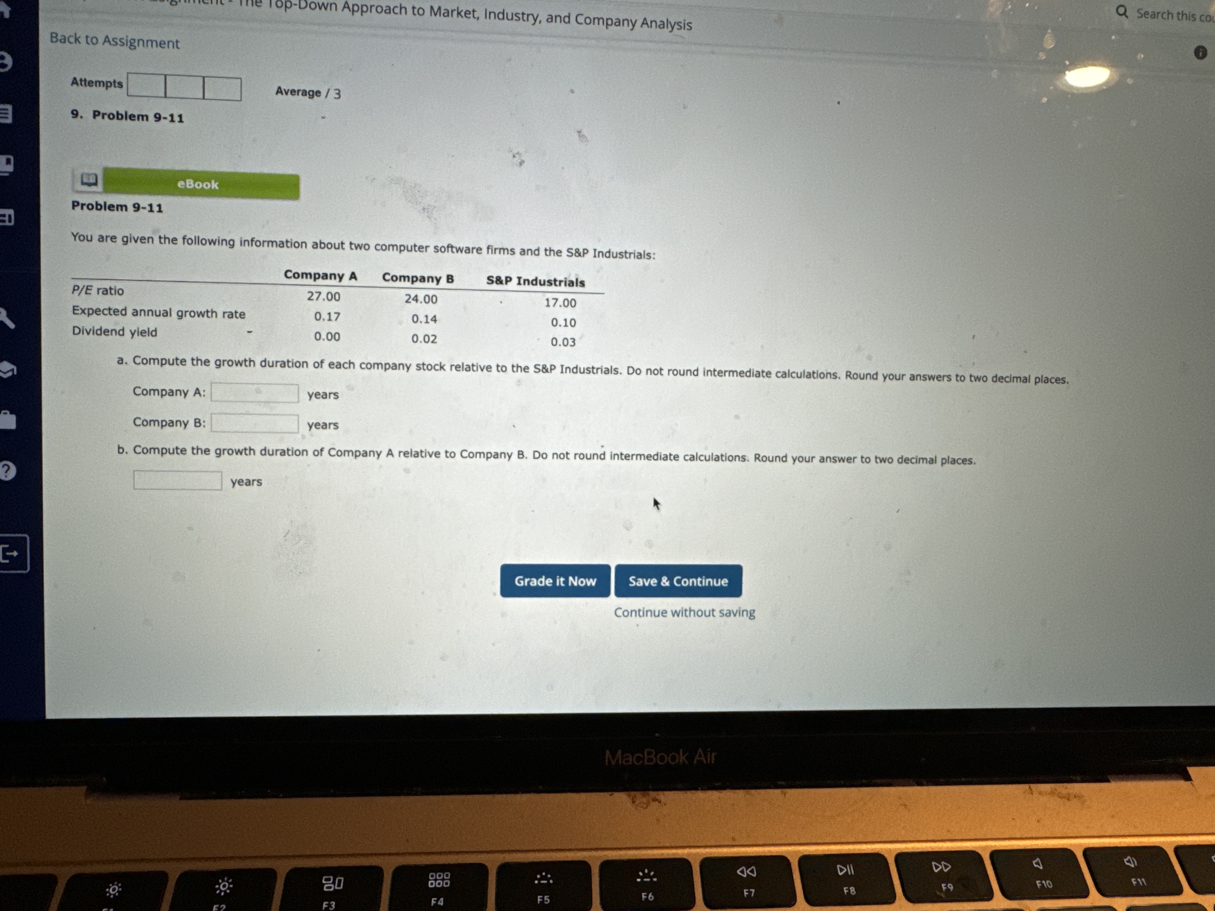 Solved You are given the following information about two | Chegg.com