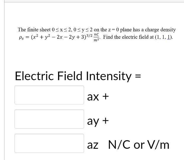 Solved The Finite Sheet 0