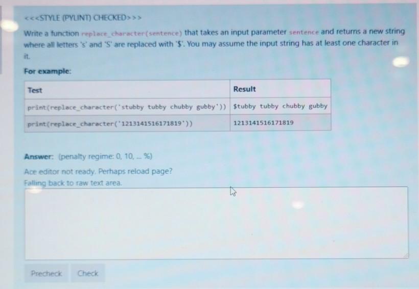 Solved Write a function replace | Chegg.com