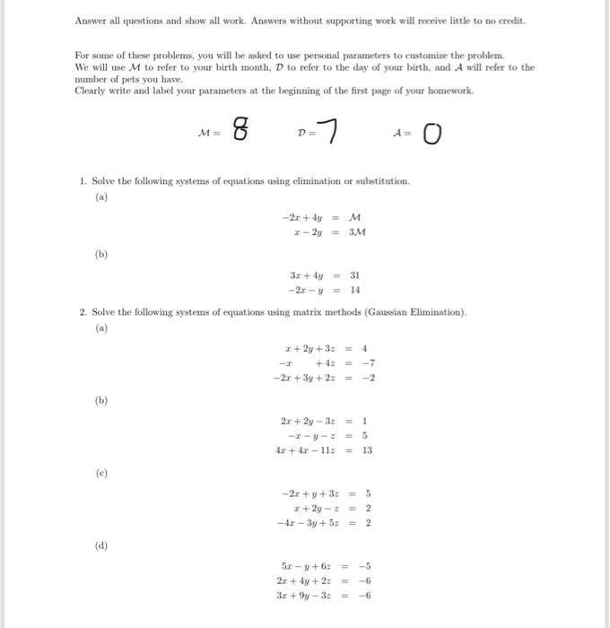 Solved gaPlease helpme solve these problems write out steps, | Chegg.com