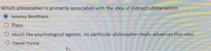 Solved Which philosopher is primarily associated with the | Chegg.com