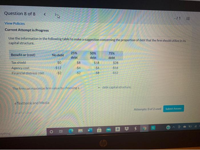 Solved Use the information in the following table to make a | Chegg.com