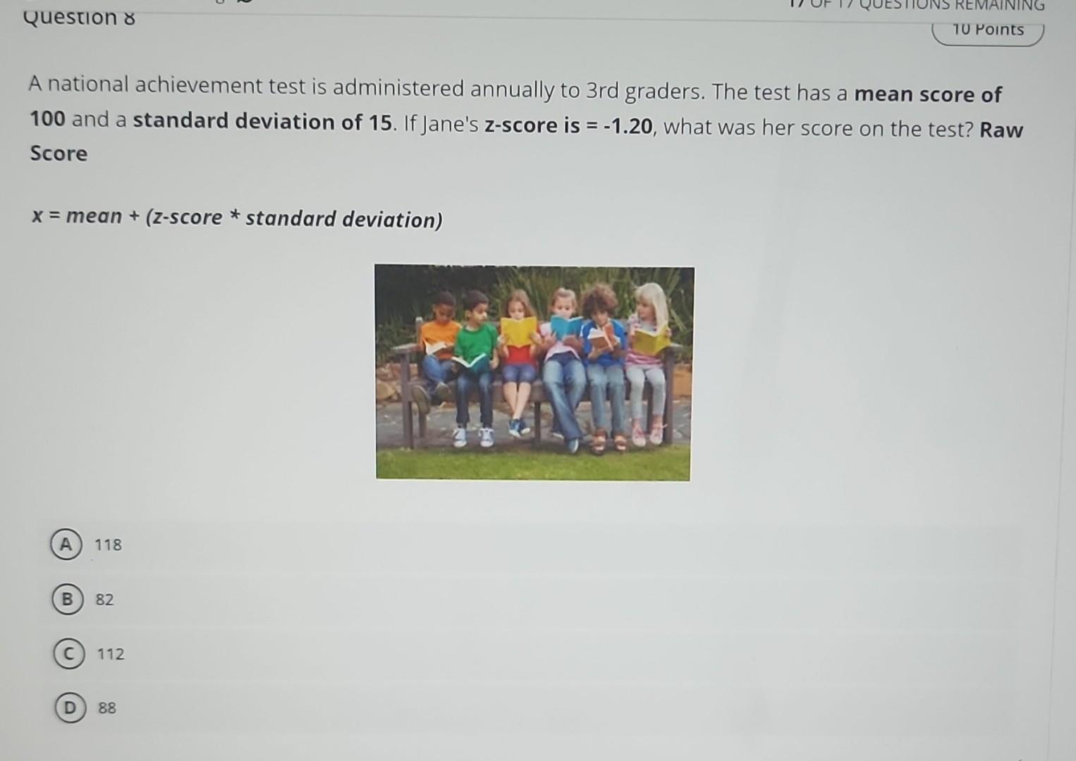 Solved A national achievement test is administered annually | Chegg.com
