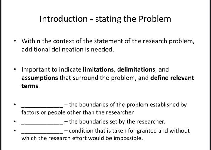 Solved Introduction - stating the Problem - Within the | Chegg.com