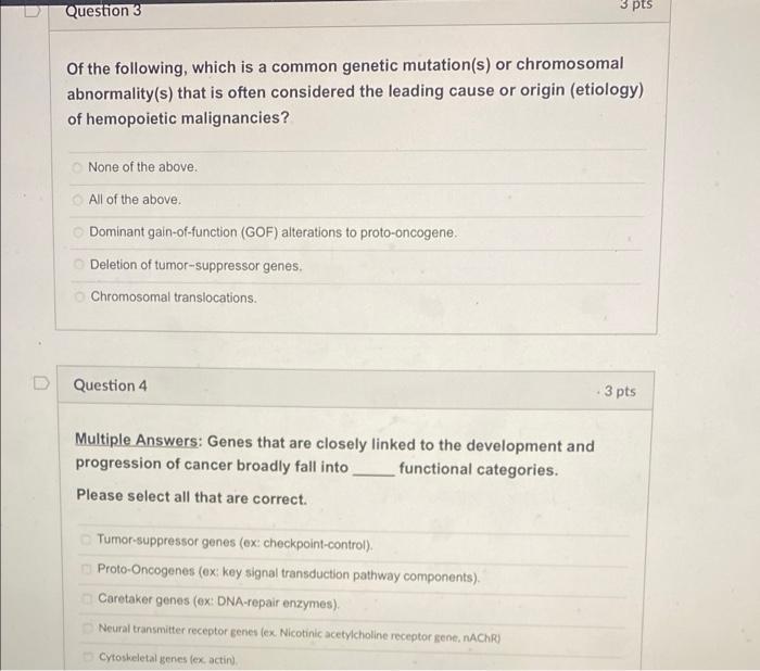 Solved Question 3 3 pts Of the following, which is a common | Chegg.com