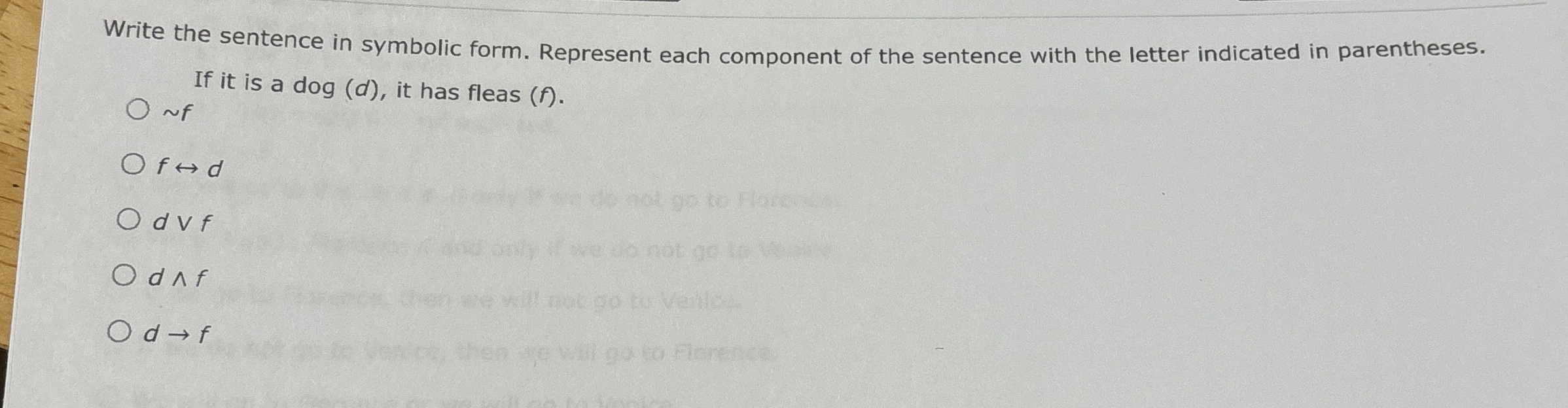 Solved Write the sentence in symbolic form. Represent each | Chegg.com