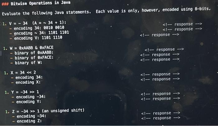Evaluate the following Java statements. Each value is | Chegg.com